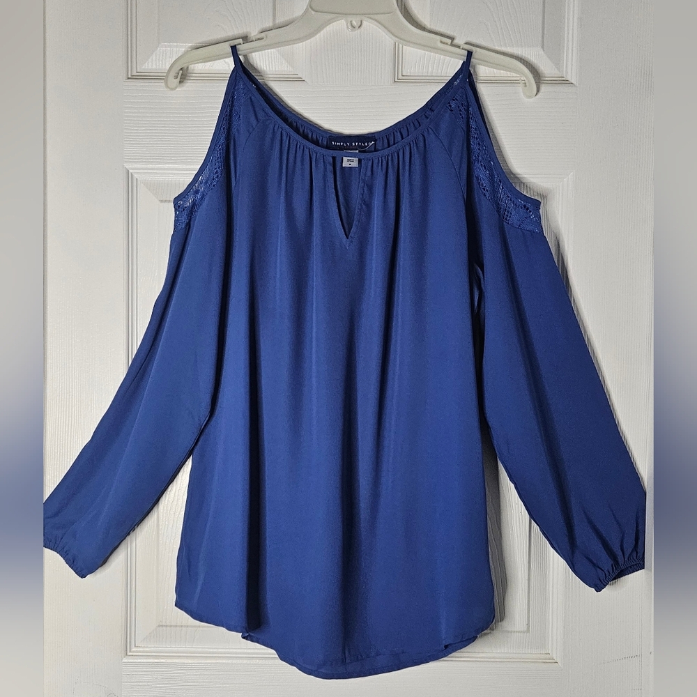 Simply Styled Cold Shoulder Blouse